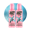 Crazy Color Semi Permanent Bubblegum Blue Hair Color 100ml (Pack Of 2).