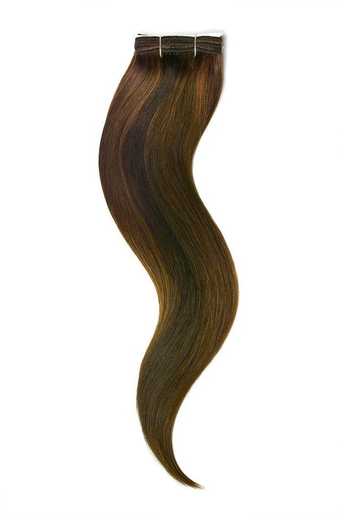 Remy Human Hair Weft/Weave Extensions - Brown Mix (