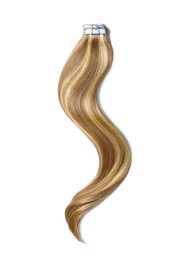 Tape In Remy Human Hair Extensions Brown/Blonde Mix (#10/16)