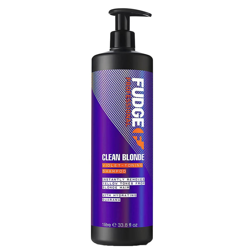 Fudge Professional Clean Blonde Violet-Toning Shampoo 1 Litre