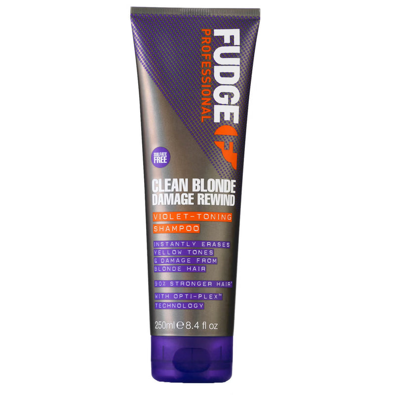 Fudge Professional Clean Blonde Damage Rewind Violet-Toning Shampoo 250ml