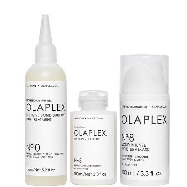 Olaplex No.0 155ml, No.3 100ml and No.8 100ml Bundle