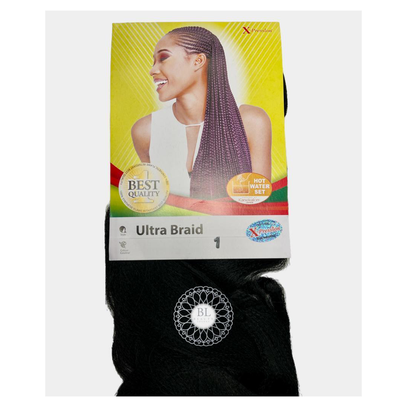 Xpression Ultra Braid Hair Extenstion For Braiding 82'' 165g - (Colour 1).