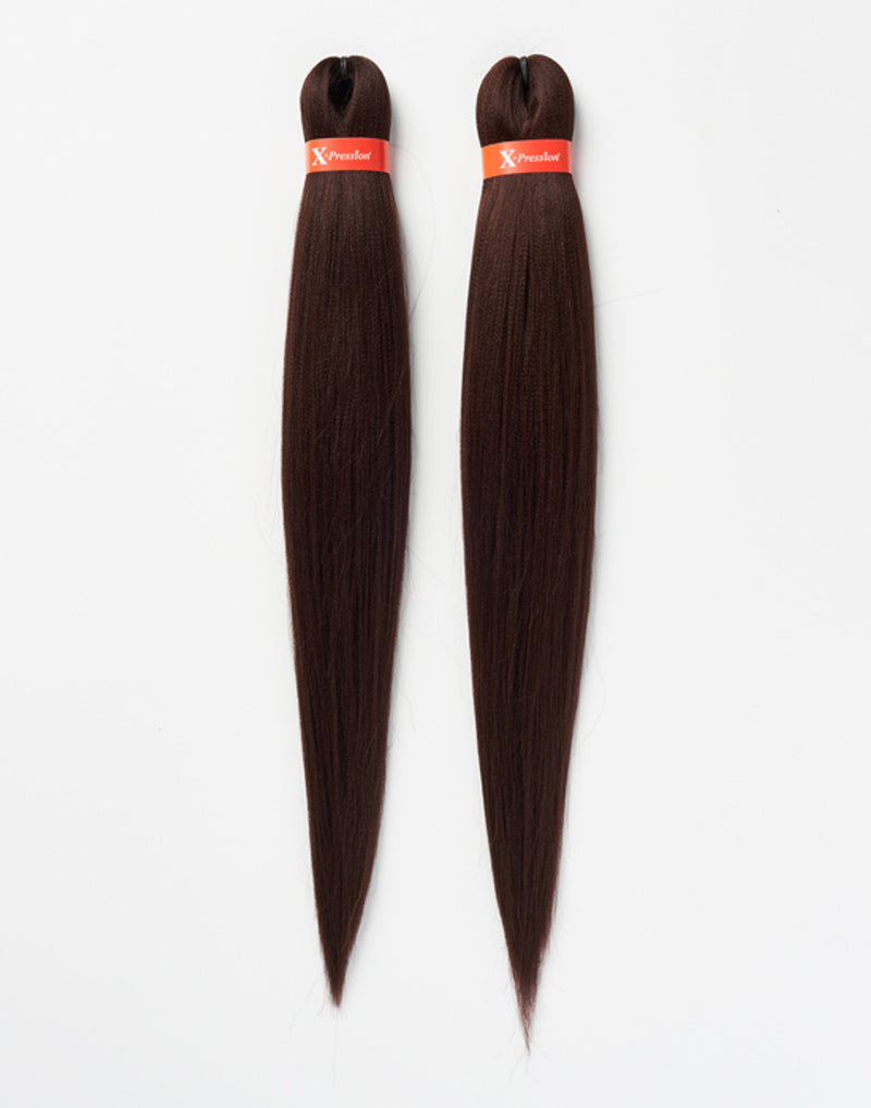 X-pression Pre-Stretched Braiding Hair Smooth, Lightweight & Ready to Style, 46" 160g (Colour 33).