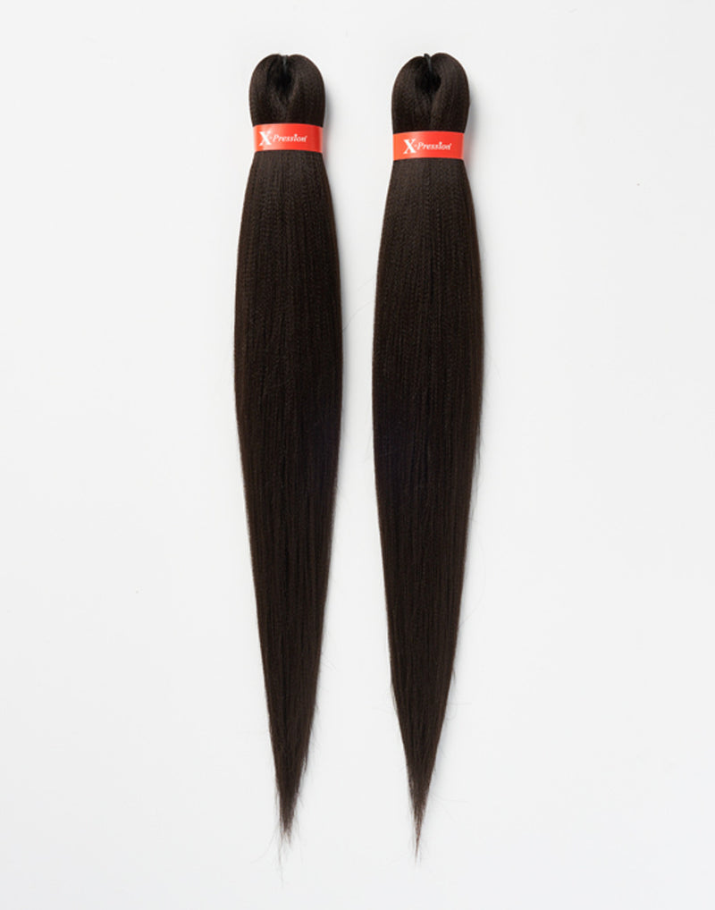 X-pression Pre-Stretched Braiding Hair Smooth, Lightweight & Ready to Style, 46" 160g (Colour 4).