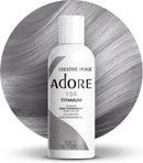 Adore Shining Hair Colour Vibrant Semi-Permanent Dye - Titanium