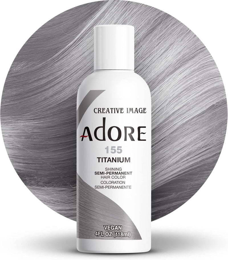 Adore Shining Hair Colour Vibrant Semi-Permanent Dye - Titanium