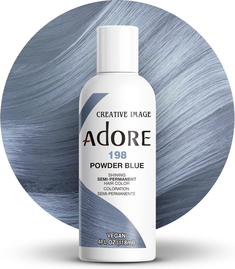 Adore Shining Hair Colour Vibrant Semi-Permanent Dye - Powder Blue