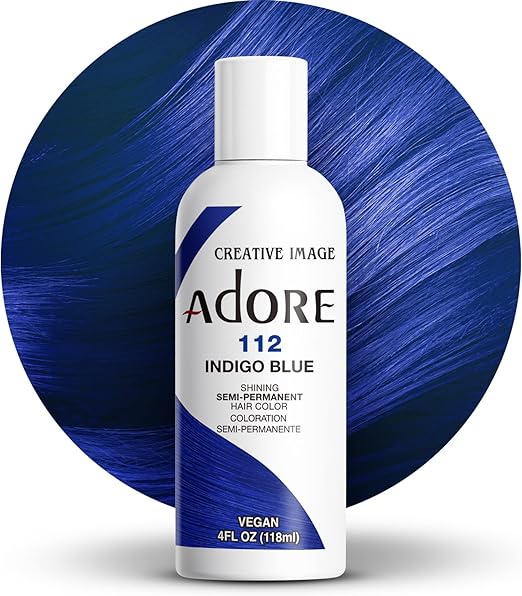 Adore Shining Hair Colour Vibrant Semi-Permanent Dye - Indi Go Blue