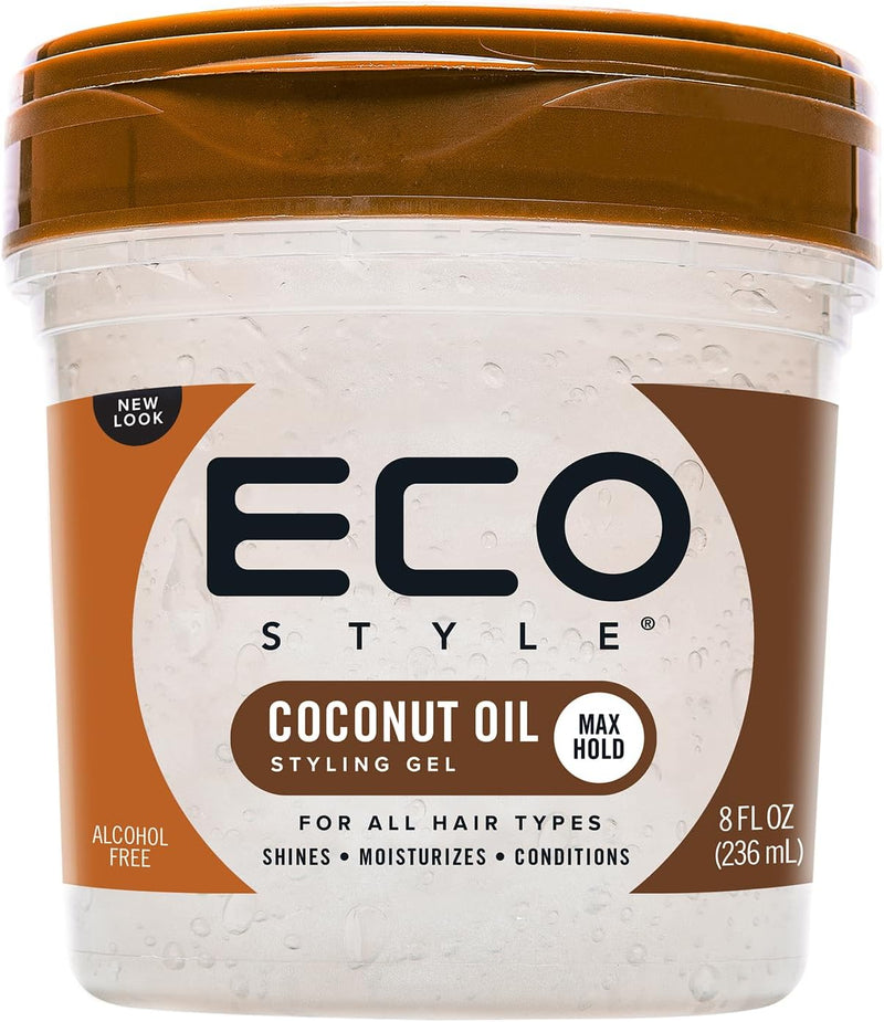 Eco Style Coconut Oil Eco Styler Hair Gel, Moisturises and Conditions.