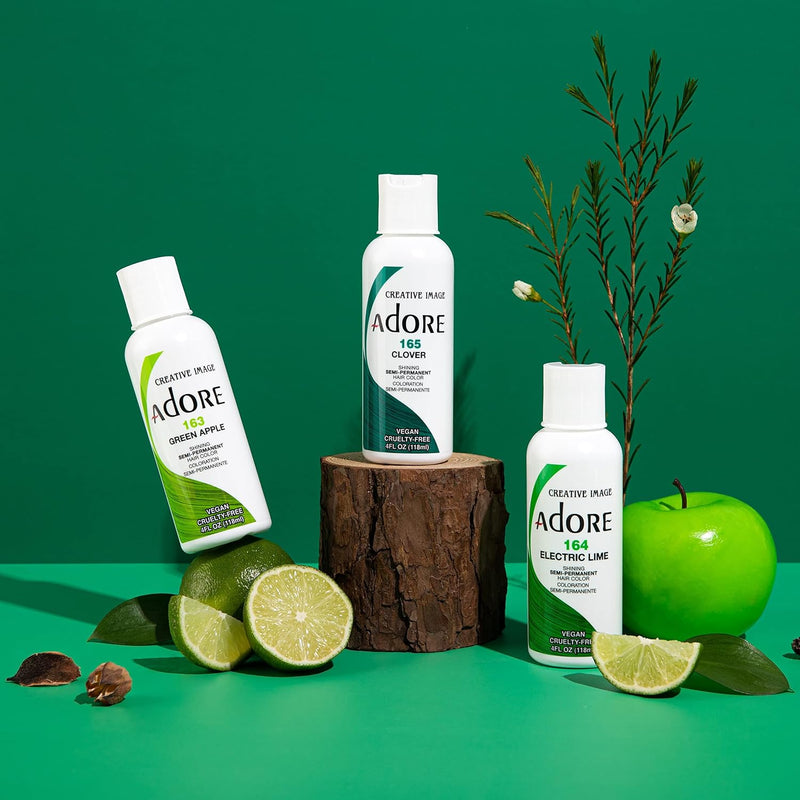 Adore Shining Hair Colour Vibrant Semi-Permanent Dye - Green Apple