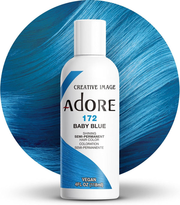 Adore Shining Hair Colour Vibrant Semi-Permanent Dye - Baby Blue