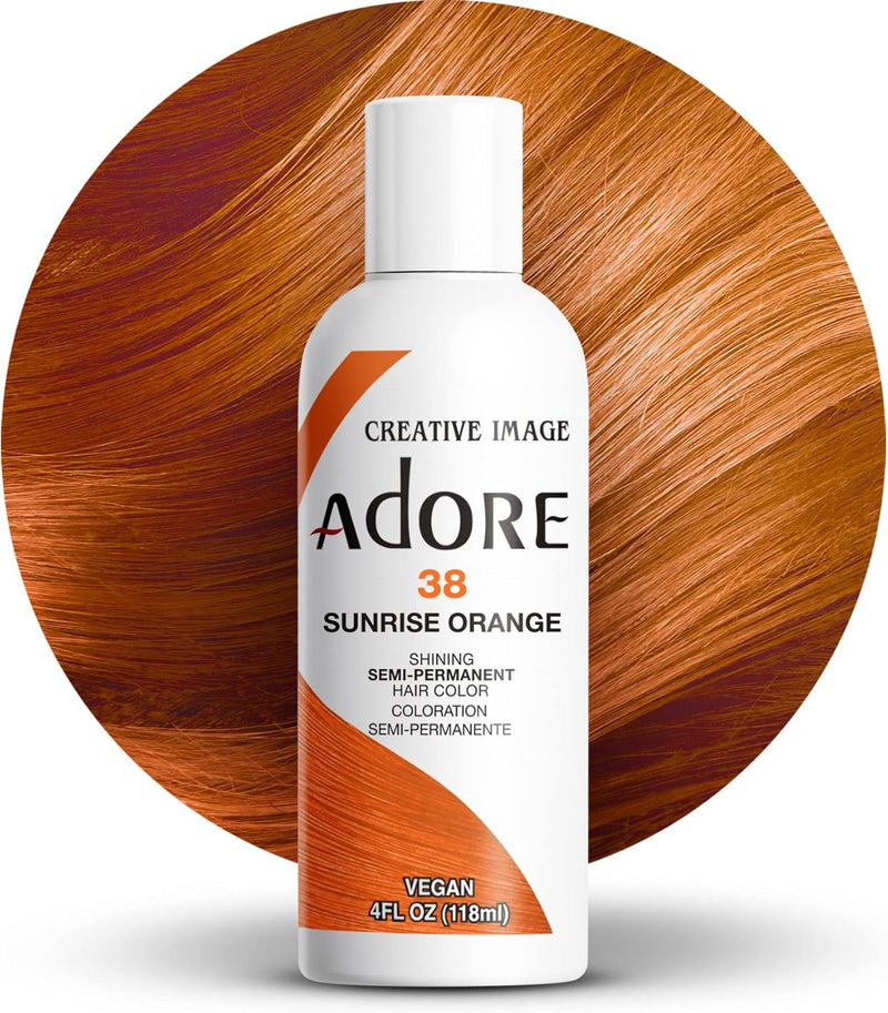 Adore Shining Hair Colour Vibrant Semi-Permanent Dye - Sunrise Orange