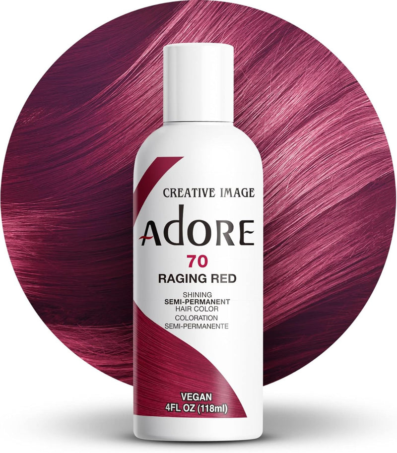 Adore Shining Hair Colour Vibrant Semi-Permanent Dye - Raging Red