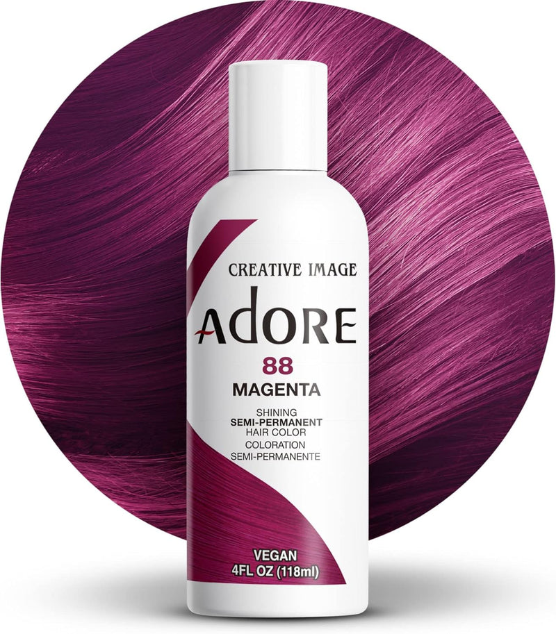 Adore Shining Hair Colour Vibrant Semi-Permanent Dye - Mangenta