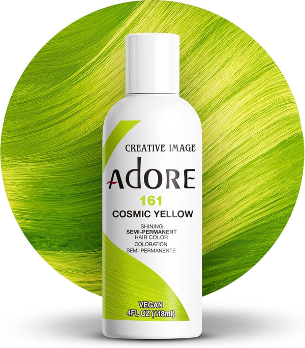 Adore Shining Hair Colour Vibrant Semi-Permanent Dye - Cosmic Yellow 161