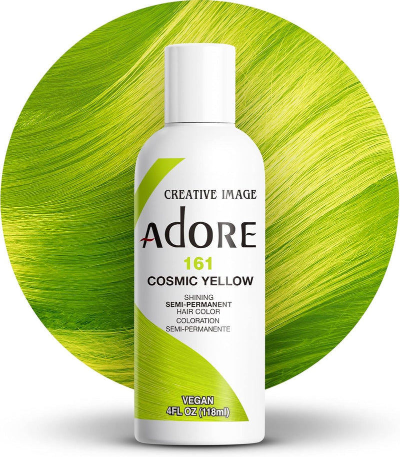 Adore Shining Hair Colour Vibrant Semi-Permanent Dye - Cosmic Yellow 161