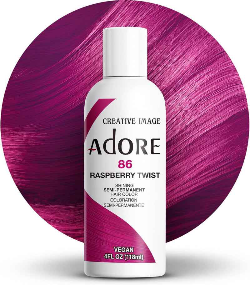 Adore Shining Hair Colour Vibrant Semi-Permanent Dye - Raspberry Twist