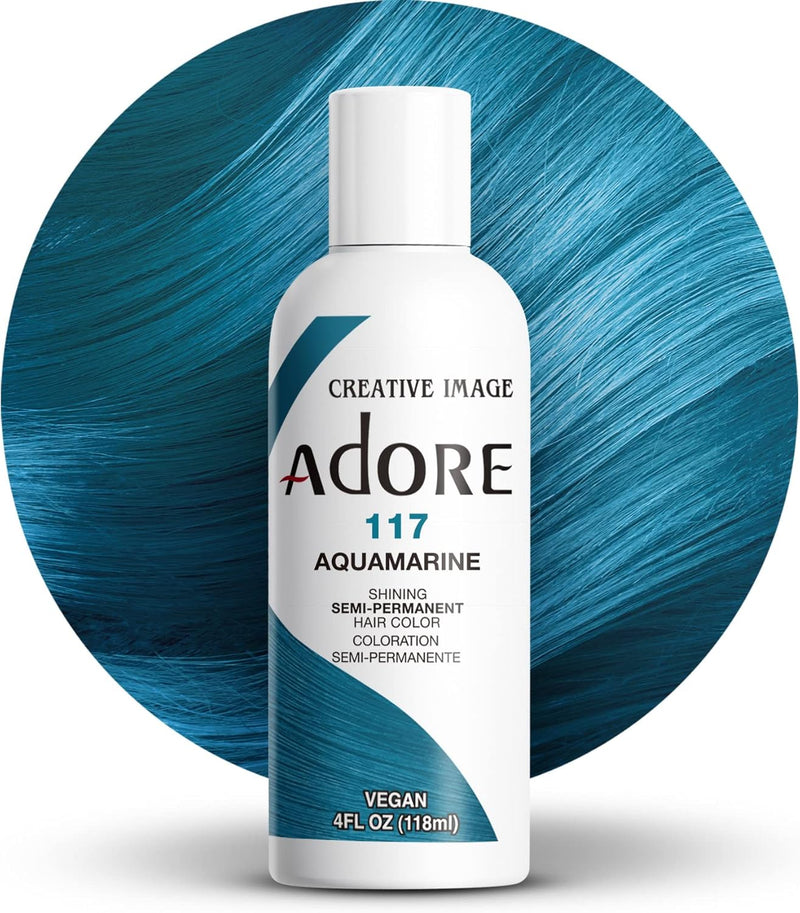 Adore Shining Hair Colour Vibrant Semi-Permanent Dye - Aquamarine (Blue)