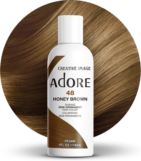 Adore Shining Hair Colour Vibrant Semi-Permanent Dye - Honey Brown