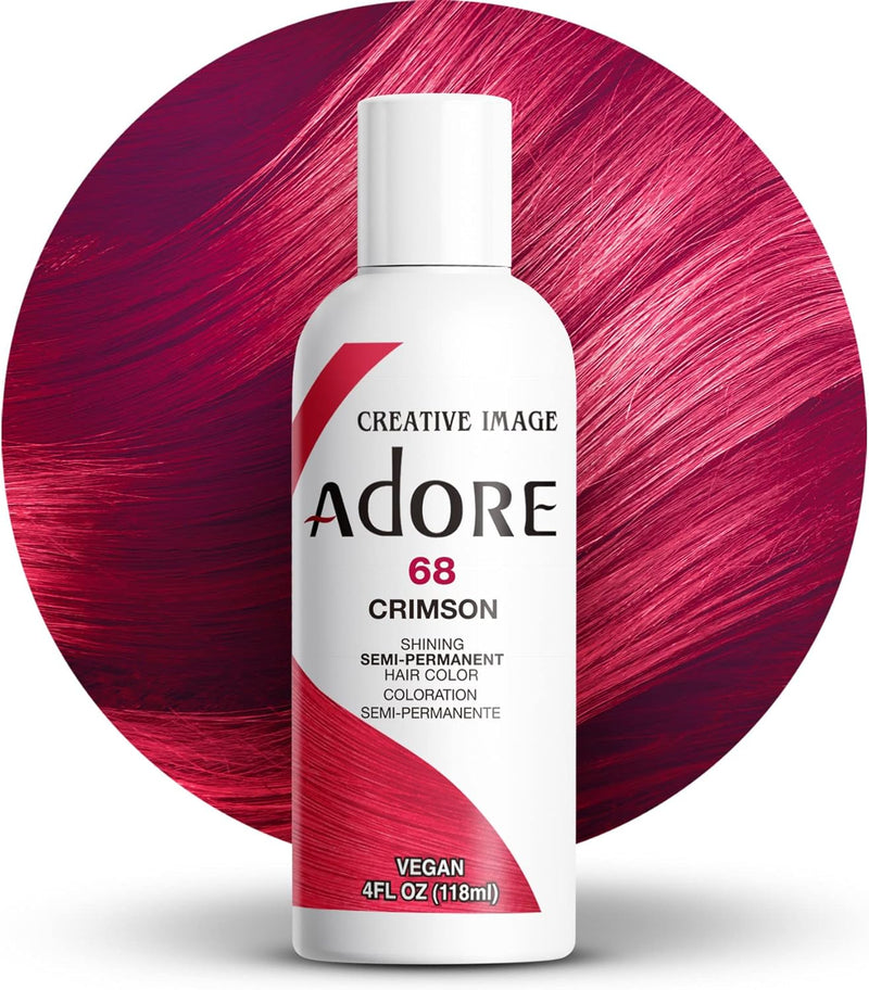 Adore Shining Hair Colour Vibrant Semi-Permanent Dye - Crimson