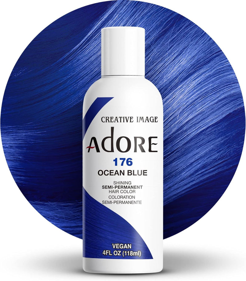 Adore Shining Hair Colour Vibrant Semi-Permanent Dye - Ocen Blue