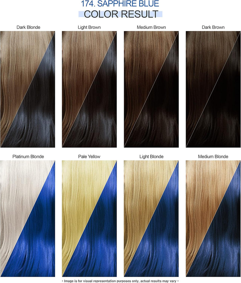 Adore Shining Hair Colour Vibrant Semi-Permanent Dye - Sapphire Blue