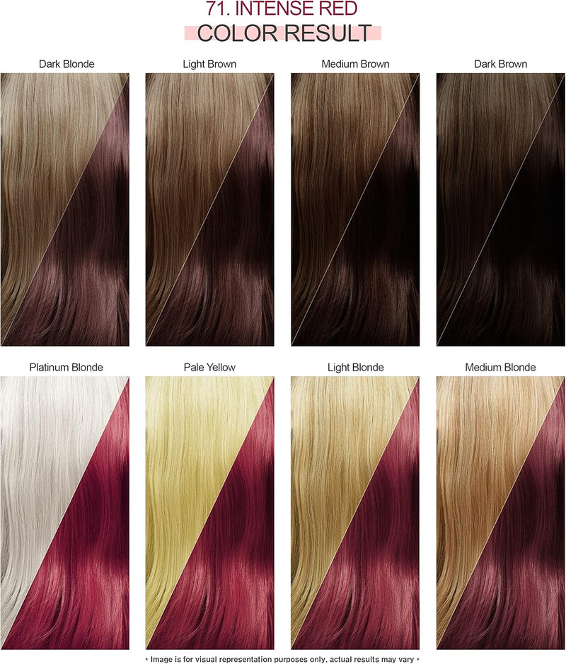 Adore Shining Hair Colour Vibrant Semi-Permanent Dye - Intense Red