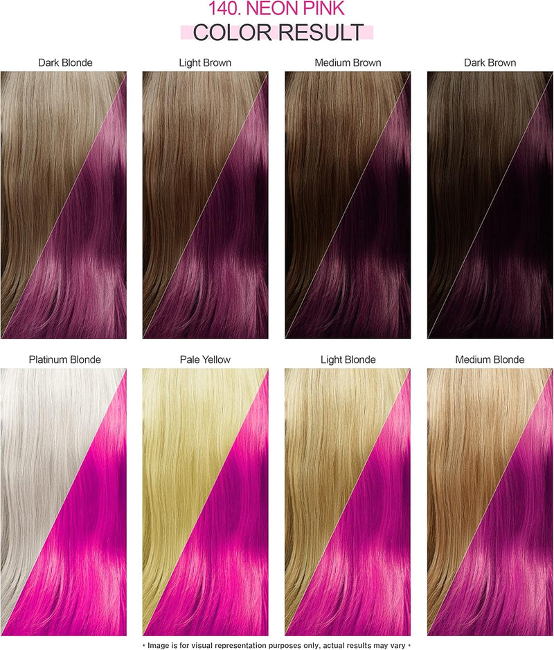 Adore Shining Hair Colour Vibrant Semi-Permanent Dye - Neon Pink