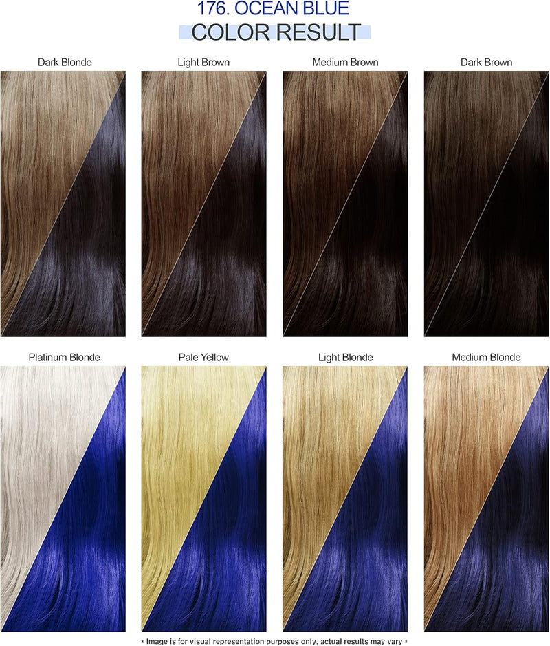 Adore Shining Hair Colour Vibrant Semi-Permanent Dye - Ocean Blue