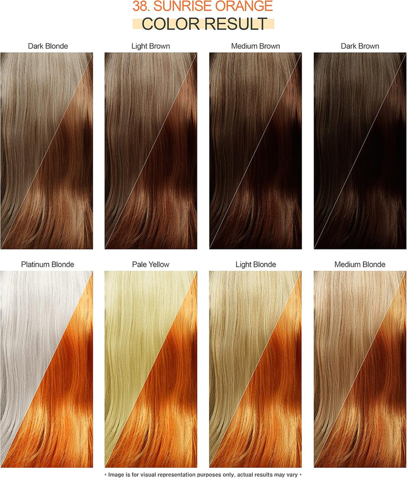 Adore Shining Hair Colour Vibrant Semi-Permanent Dye - Sunrise Orange