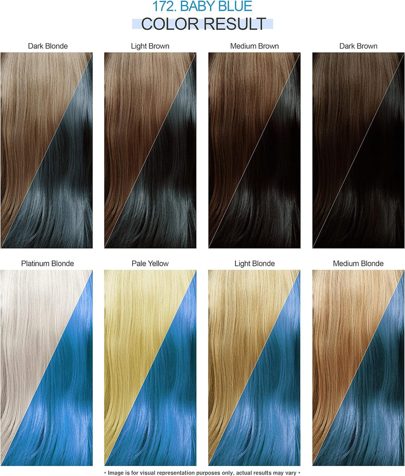 Adore Shining Hair Colour Vibrant Semi-Permanent Dye - Baby Blue