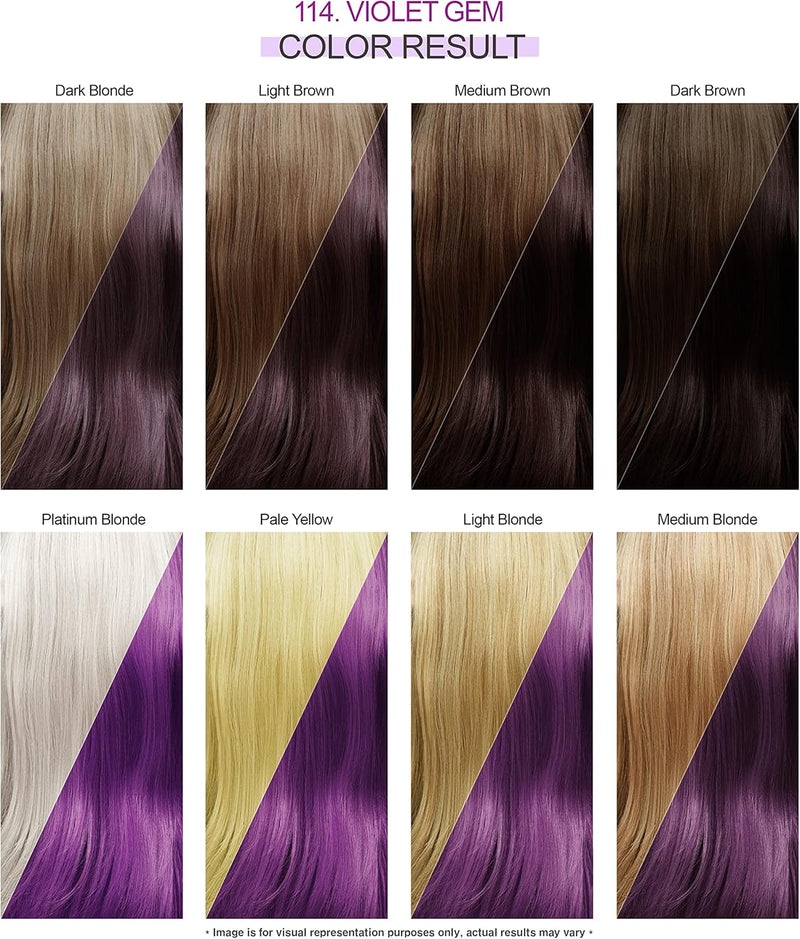 Adore Shining Hair Colour Vibrant Semi-Permanent Dye - Violet Gem