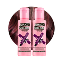 Crazy Color Semi Permanent Aubergine Hair Color 100ml (Pack Of 2).