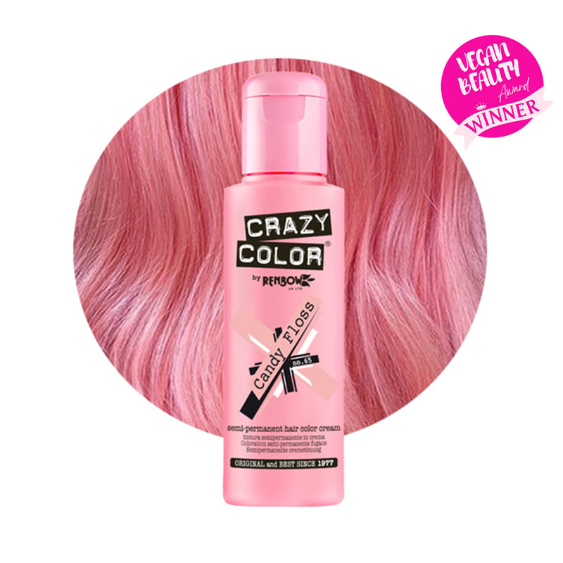 Crazy Color Semi Permanent Candy Floss Hair Color 100ml (Pack Of 1).