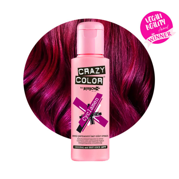 Crazy Color Semi Permanent Cyclamen Hair Color 100ml (Pack Of 1).