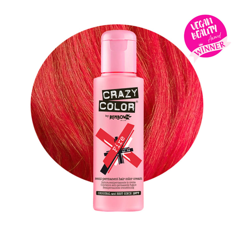 Crazy Color Semi Permanent Fire Hair Color 100ml (Pack Of 1).