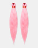 X-pression Pre-Stretched Braiding Hair Smooth, Lightweight & Ready to Style, 46" 160g (Colour Ice Pink).