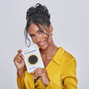 Stranded Curly Hair Messy Bun Scrunchie (6/16/613/Safari Sunset).