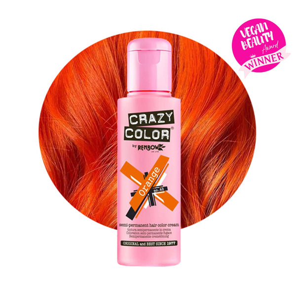 Crazy Color Semi Permanent Orange Hair Color 100ml (Pack Of 1).