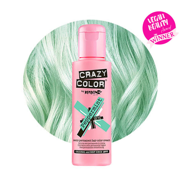 Crazy Color Semi Permanent Peppermint Hair Color 100ml (Pack Of 1).