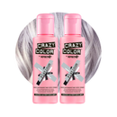 Crazy Color Semi Permanent Platinium Hair Color Cream 100ml (Pack Of 2).