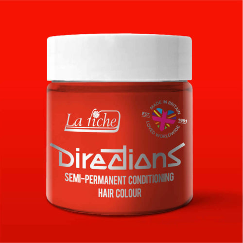 La Riche Directions Semi Permanent Hair Dye 100ml Tub  - Neon Red