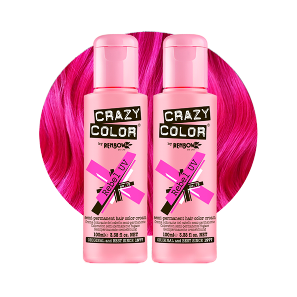 Crazy Color Semi Permanent Graphite Hair Color 100ml (Pack Of 2).