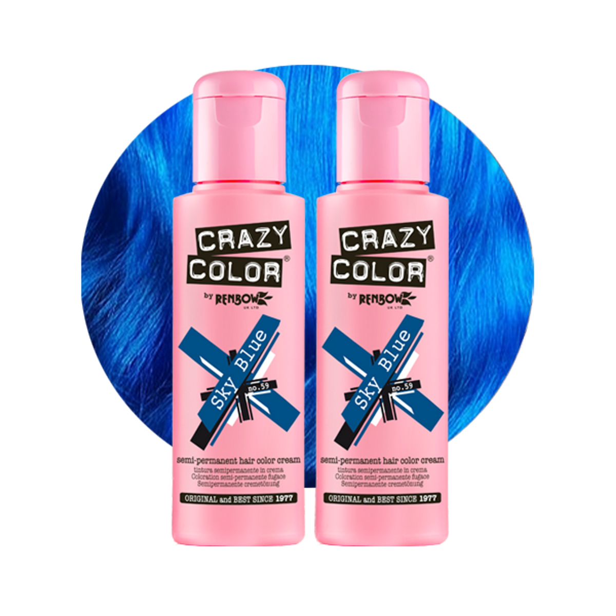 Vitality's Blue Hair Color Plus 100 Ml – Temporäre Haarfarbe In Blau, Nur Zur äußerlichen Anwendung