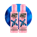Crazy Color Semi Permanent Sky Blue Hair Color 100ml (Pack Of 2).