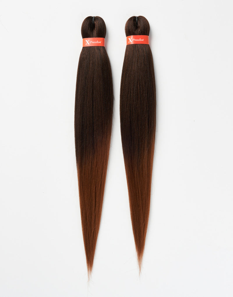 X-pression Pre-Stretched Braiding Hair Smooth, Lightweight & Ready to Style, 46" 160g (Colour T4/30).