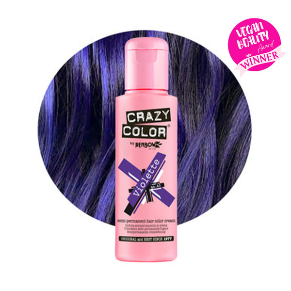 Crazy Color Semi Permanent Violet Hair Color 100ml (Pack Of 1).