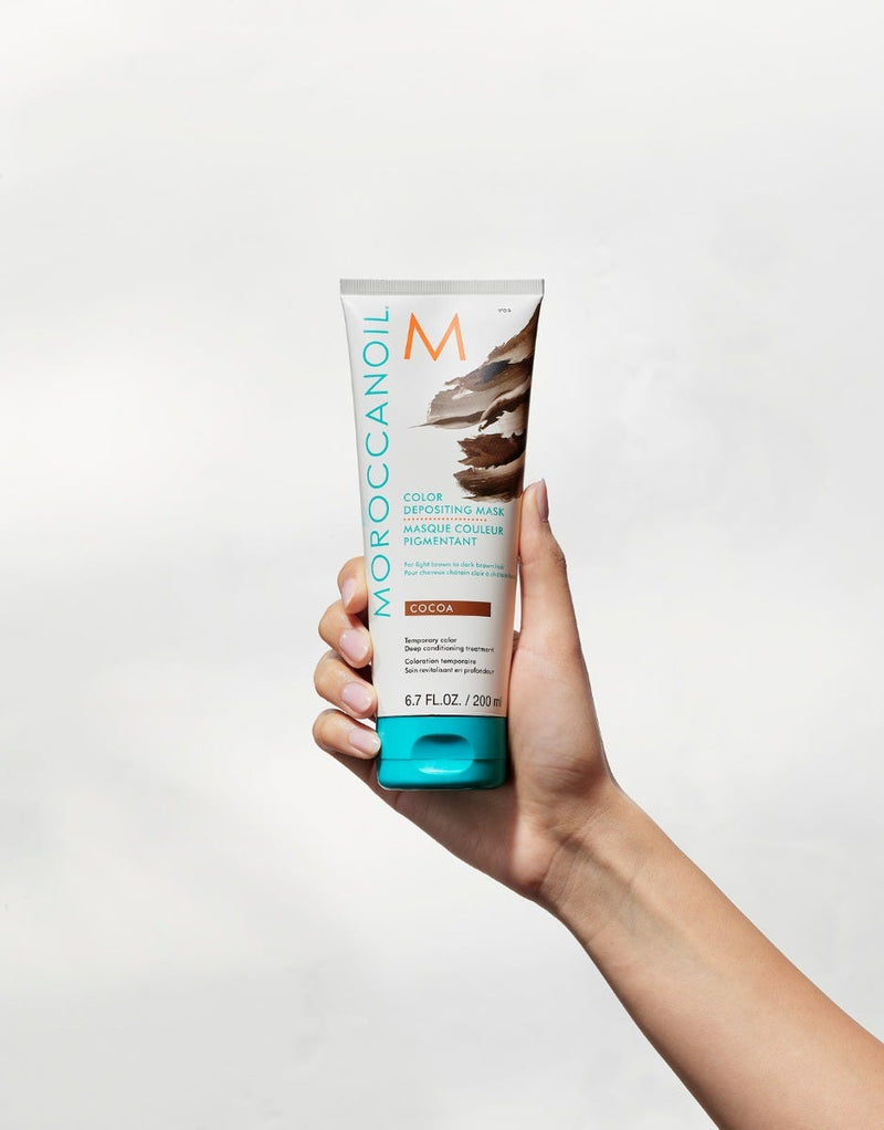 Moroccanoil Cocoa Color Depositing Mask 200ml - For light brown to dark brown hair only