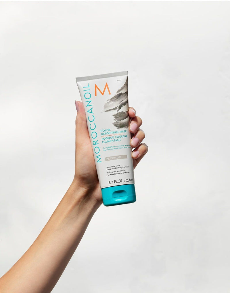 Moroccanoil Platinum Color Depositing Mask - For light to medium blonde hair only